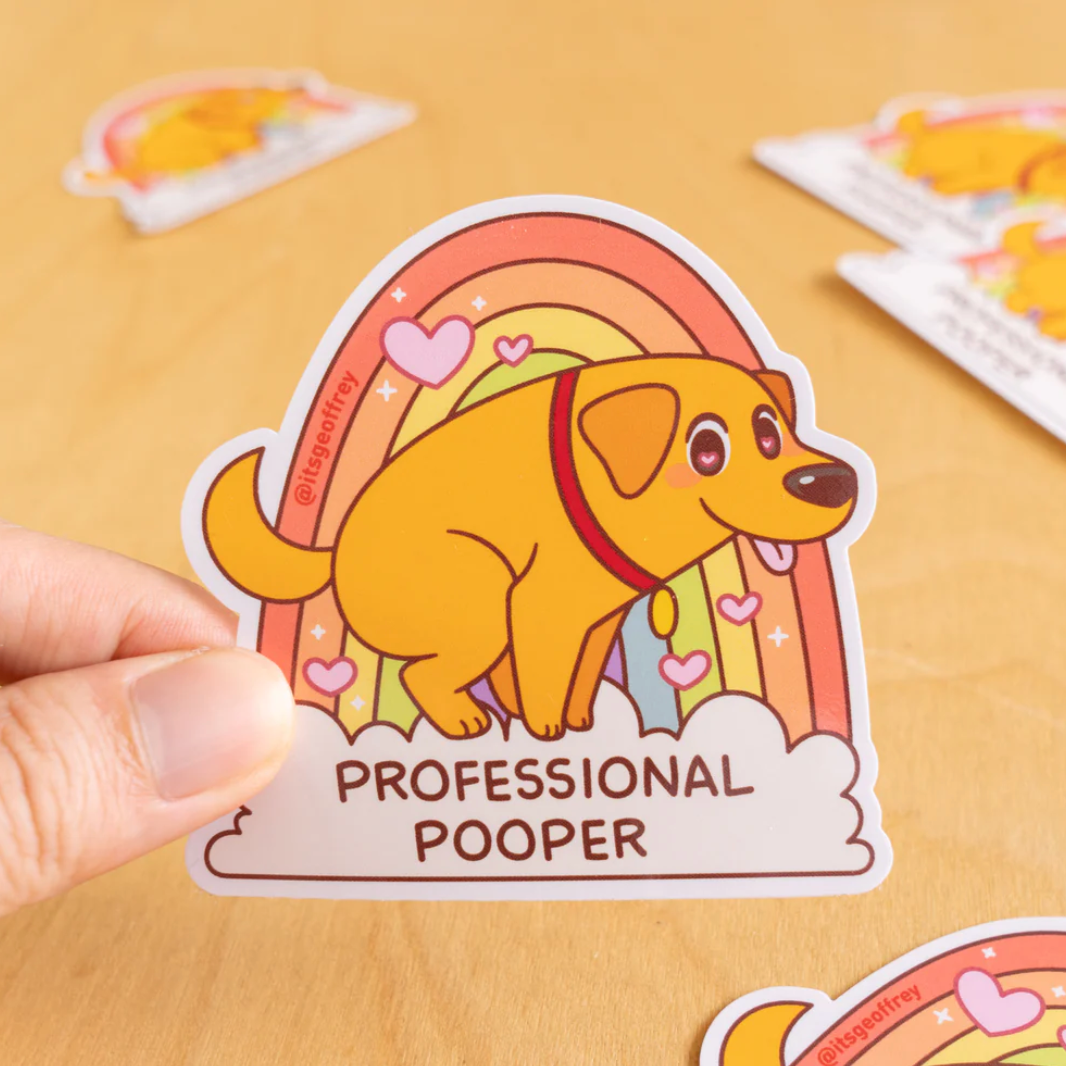 Geoffrey Siu Professional Pooper Sticker The Public Pet